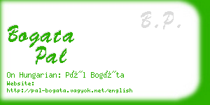 bogata pal business card
